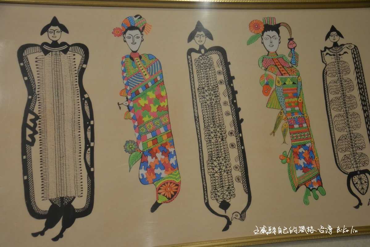 鋸齒「類編織」線條,是他作品風格基本款