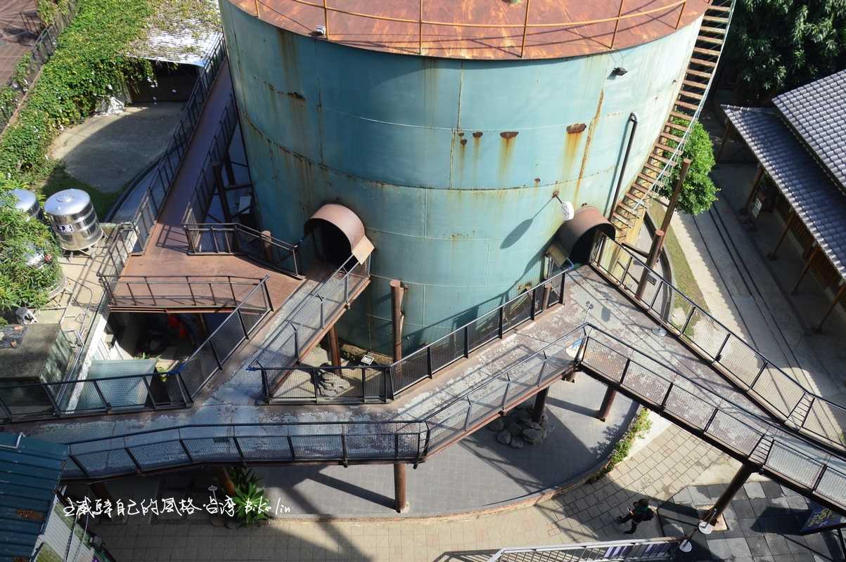 活化糖蜜罐圓型倉庫廢墟