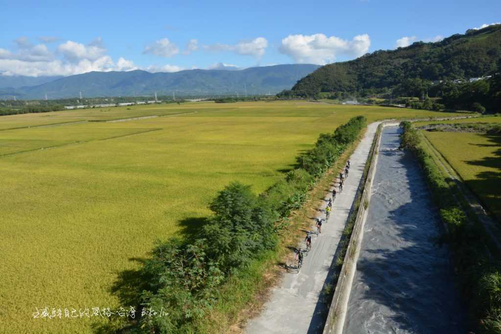 氣勢關山里壟圳田野風光