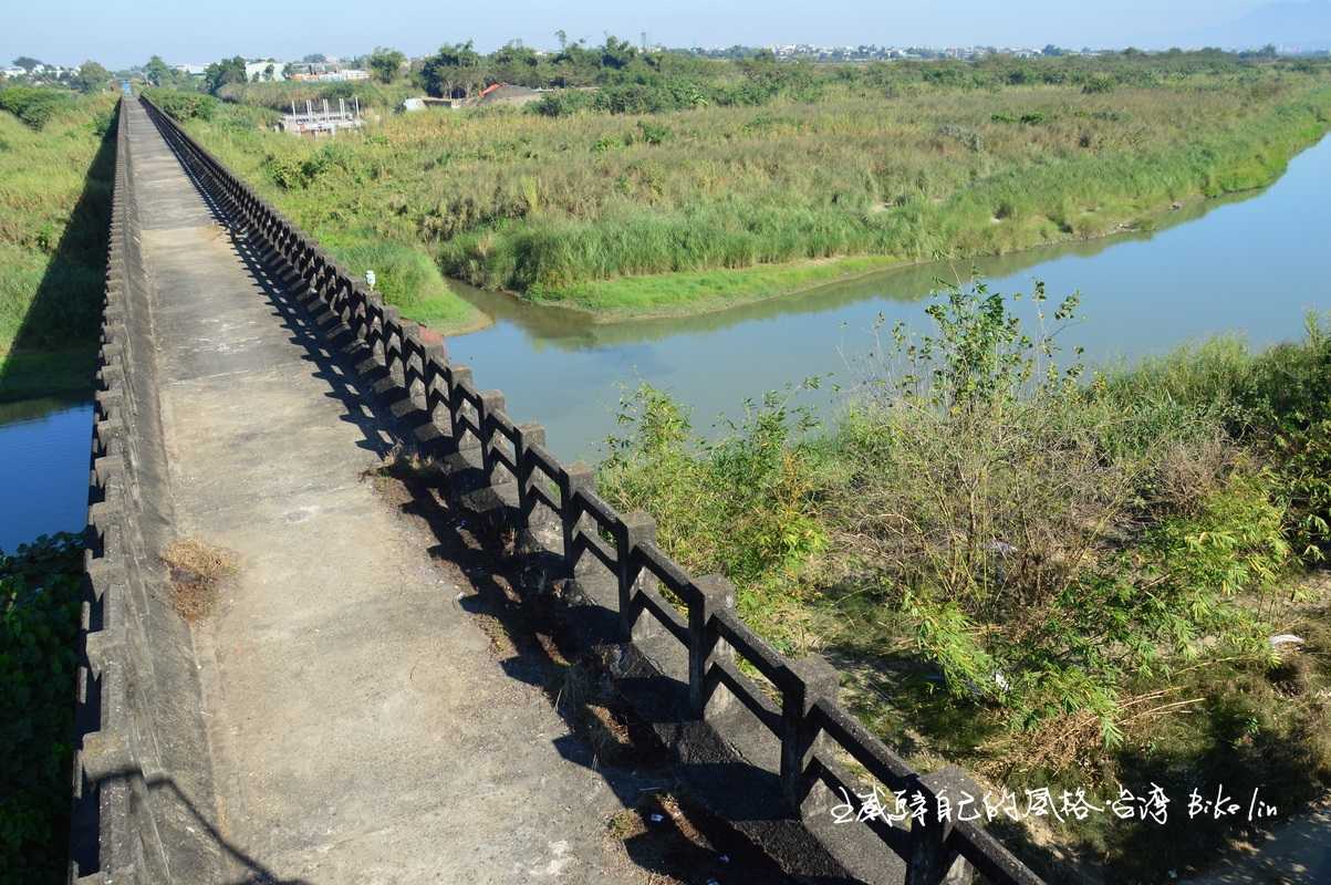 將近百年開放的還魂丹珍珠「嘉南大圳八掌溪渡槽橋」