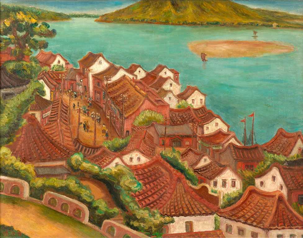 2006年陳澄波的《淡水》在香港蘇富比拍賣