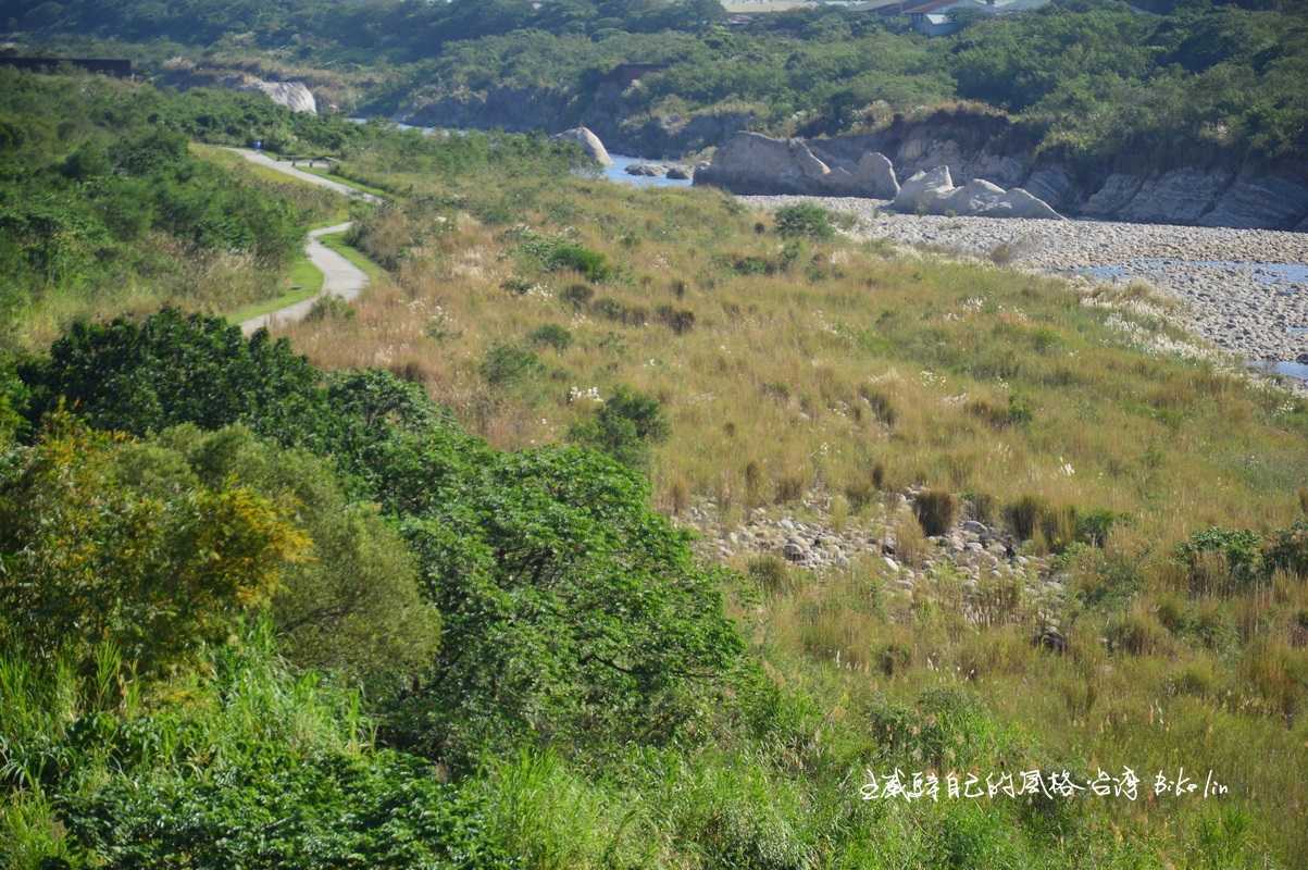 柑園大橋往樹林河濱公園路段,驚艷大漢溪峽谷地形