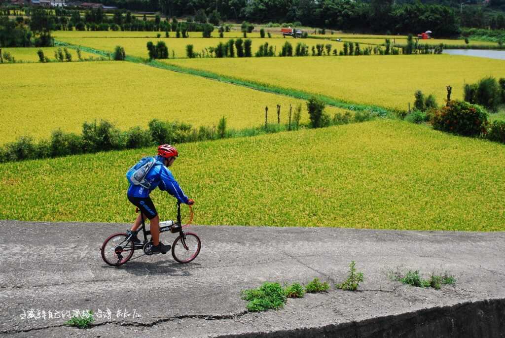 小夯小徑車快活刷過後龍海口上圳田野