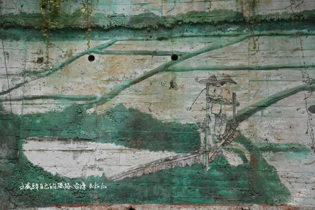 鄉長路「福慶宮彩繪牆」退色的淡淡意境