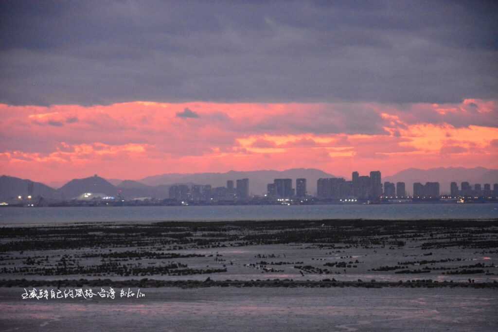 「北山蚵田」粉粉的抹上一層淡淡誘人色塊