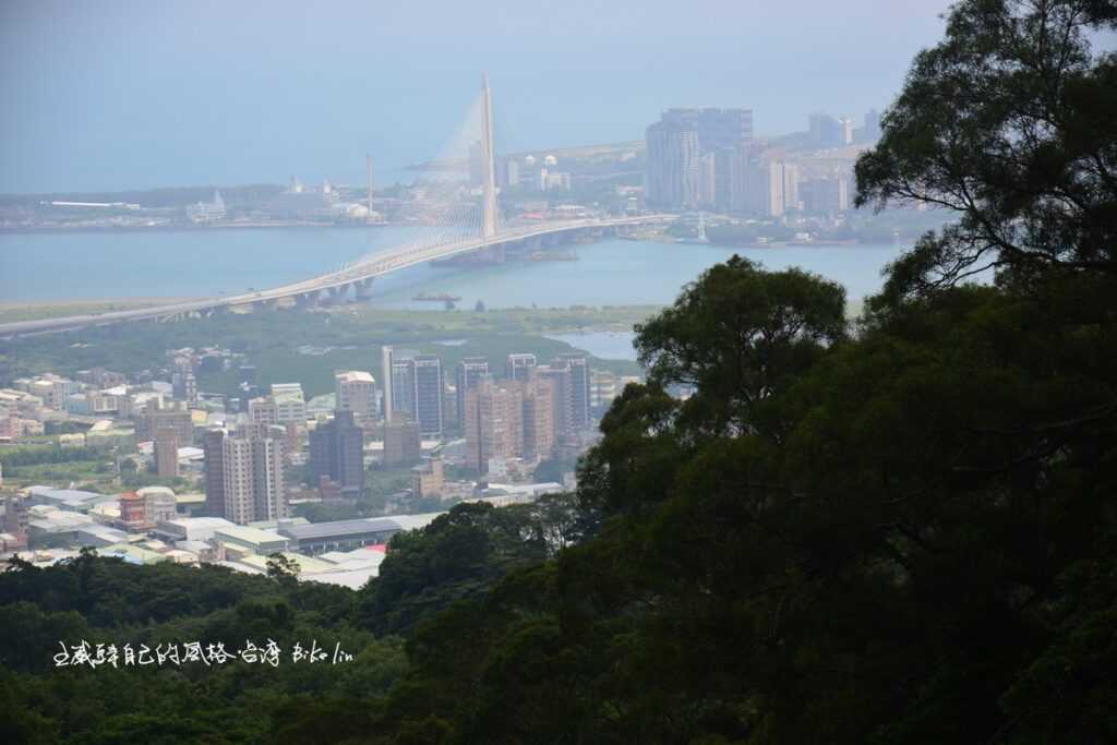 八里觀音山賞淡江大橋視野